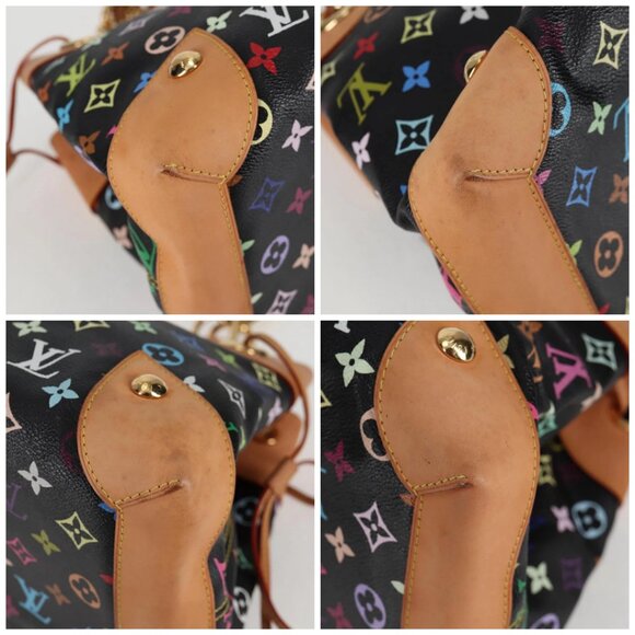 LOUIS VUITTON Monogram Multicolor Ursula Tote Bag Black M40124 LV Auth yk18891V - Picture 14 of 16